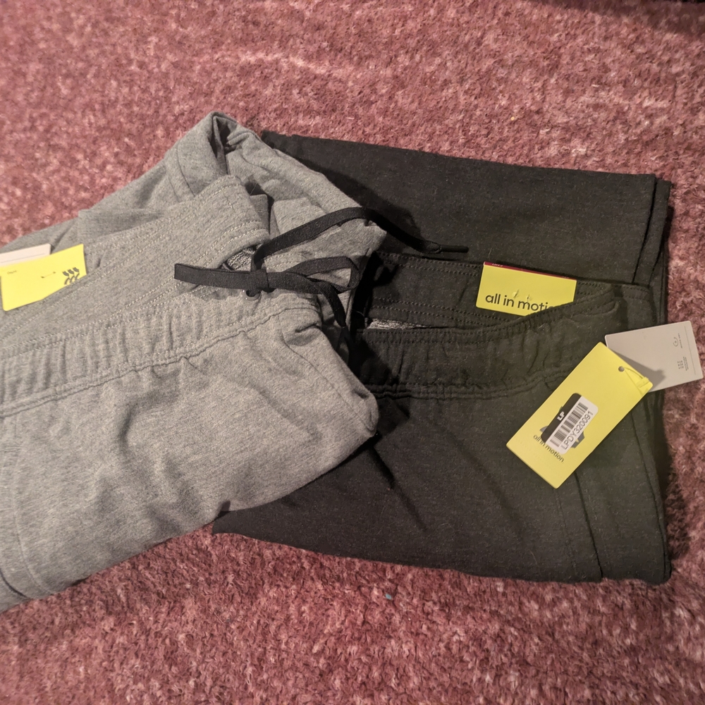 All in Motion Charcoal and Light Gray Pants